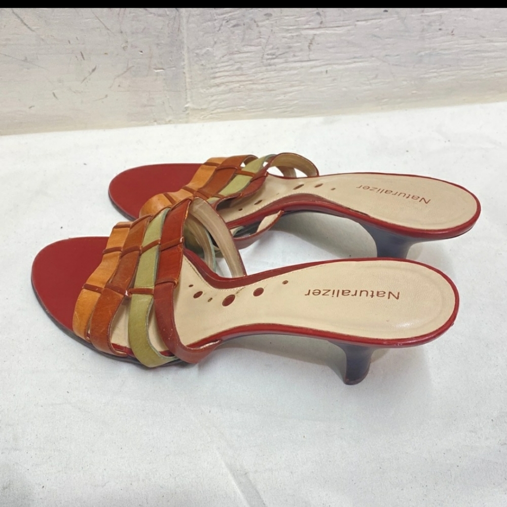 Naturalizer Multicolored Leather Mules  Size 9M EUC - Picture 6 of 7